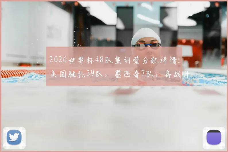 2026世界杯48队集训营分配详情：美国驻扎39队，墨西哥7队，备战计划引关注